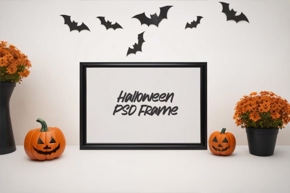 Download Halloween Horizontal Frame PSD Mockup - Frame psd mockup Collection